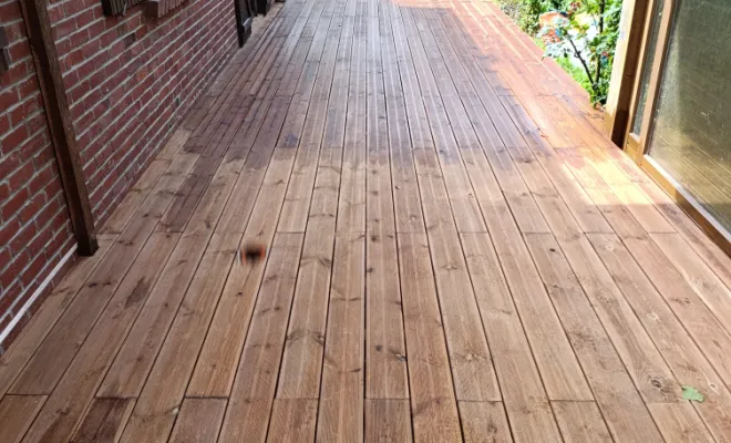 Terrasse en bois sur plots, Orchies, M.D Finitions