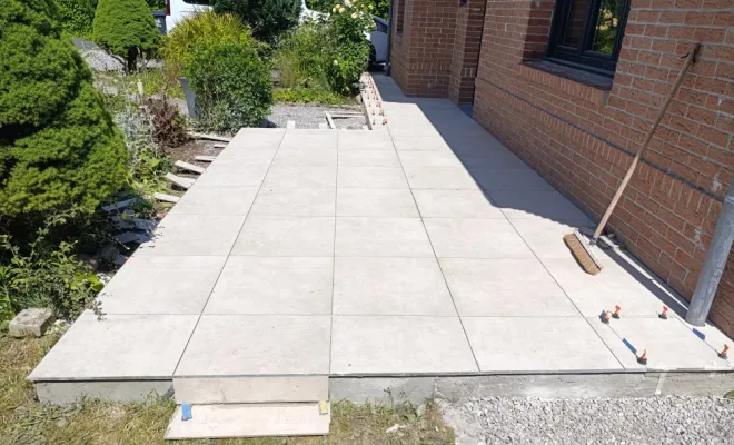 Pose de carrelage terrasse sur Beuvry-la-forêt, Orchies, M.D Finitions