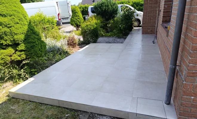 Pose de carrelage terrasse sur Beuvry-la-forêt, Orchies, M.D Finitions