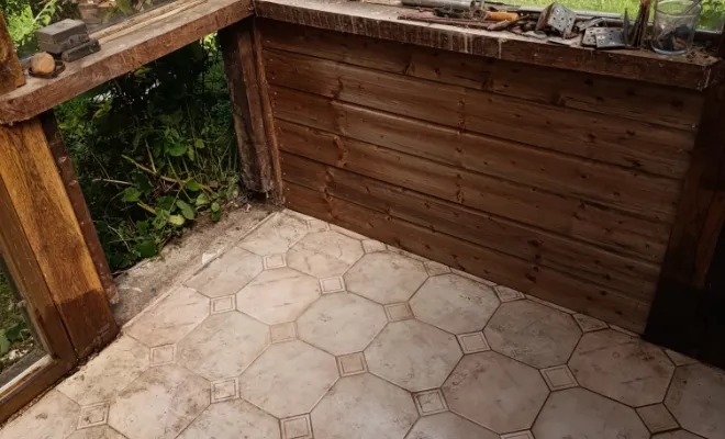 Terrasse en bois sur plots, Orchies, M.D Finitions