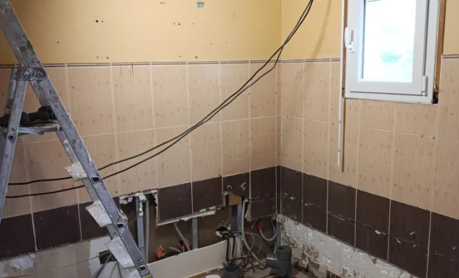 demontage ancienne SDB