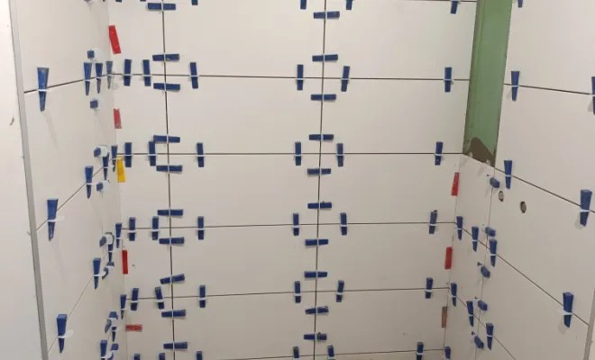 Pose de carrelage 30*60 pour douche à FENAIN, Orchies, M.D Finitions