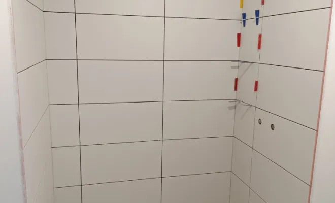 Pose de carrelage 30*60 pour douche à FENAIN, Orchies, M.D Finitions